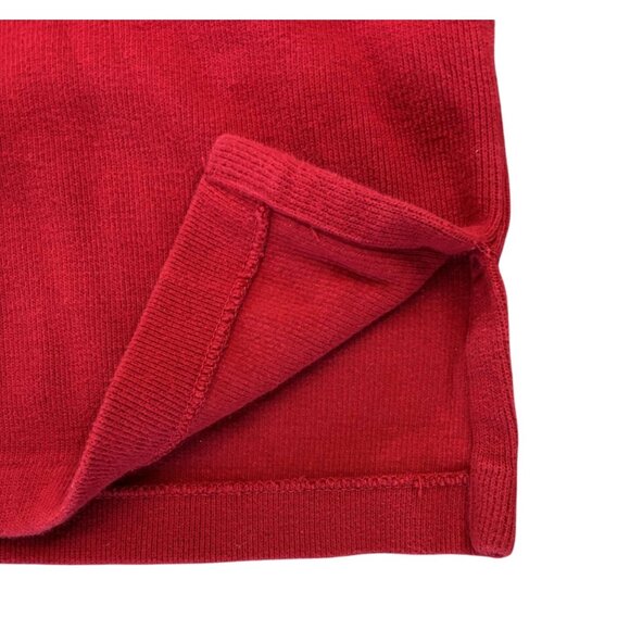 Polo By Ralph Lauren Red Quarter-Zip Pullover Sweater 3XLT Tall 100% Cotton Mens - Picture 5 of 6